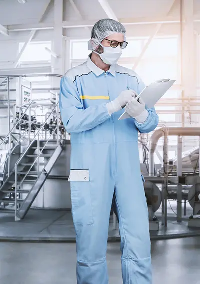 High Hygiene Overall für die Lebensmittelproduktion