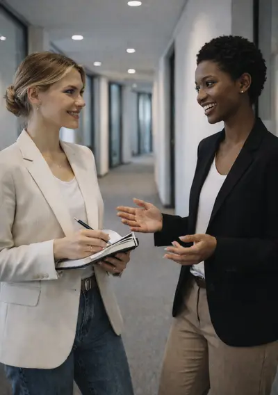 Minimalistische Bürobekleidung