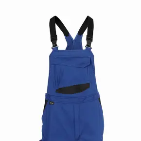 Berufsbekleidung Industrie Latzhose in royal-schwarz