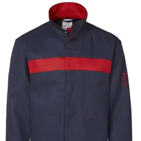 Berufsbekleidung Bundjacke marine-rot flammhemmend