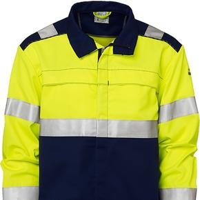 Berufsbekleidung Warnschutz 20471 Jacke gelb marine