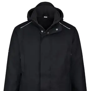 Bild eines Winterparkas in schwarz