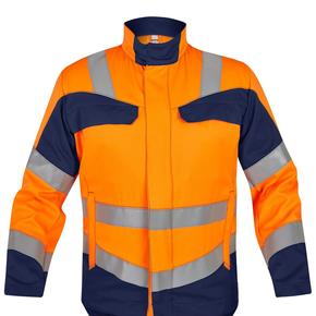 Berufsbekleidung Warnschutz Multiseven Jacke in highvis oragne