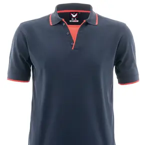 Poloshirt für Rettungsdienste in marine-rot