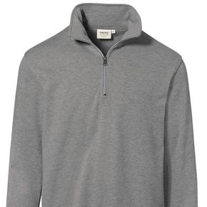 Zip-Sweatshirt in grau