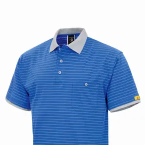 ESD-Conductex Poloshirt in royal-grau