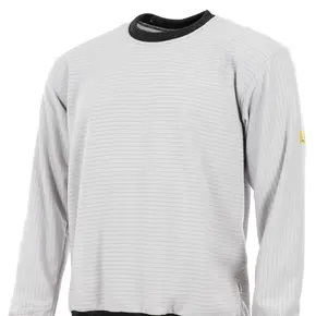 ESD Molleton Sweatshirt in hellgrau von Alsico